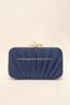 Phoebe | Women’s Pleated Satin Clutch Bag