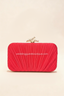 Phoebe | Women’s Pleated Satin Clutch Bag