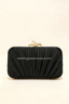 Phoebe | Women’s Pleated Satin Clutch Bag