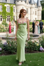 Bella | Women's Embroidered Satin Maxi Dress