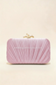 Phoebe | Women’s Pleated Satin Clutch Bag