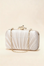 Phoebe | Women’s Pleated Satin Clutch Bag