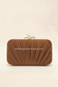Phoebe | Women’s Pleated Satin Clutch Bag
