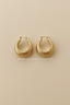 Aubrielle | Women's Gold-Plated Hoop Earrings