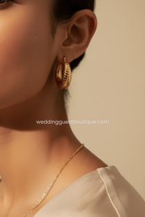 Aubrielle | Women's Gold-Plated Hoop Earrings