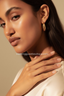 Aubrielle | Women's Gold-Plated Hoop Earrings