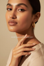 Aubrielle | Women's Gold-Plated Hoop Earrings