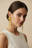 Celeste | Women's Flowery Fringe Earrings