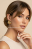 Emeryn | Women’s Modern Triangle Gold Earrings