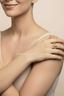 Genevieve | Women’s Triple Hoop Fidget Ring with Safety Pin