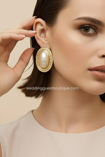 Gianna | Women's Vintage Pearl Statement Earrings