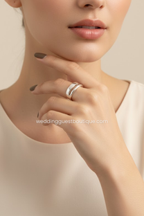 Nova | Women's Elegant Chrome Ring