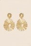 Ophelia | Women's Textured Disc Drop Earrings
