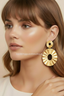 Ophelia | Women's Textured Disc Drop Earrings