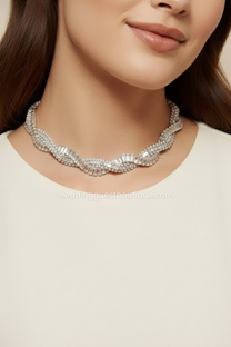 Thea | Women's Twist Choker Necklace