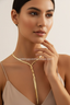 Zoelle | Women's Chain Twist Tassel Necklace